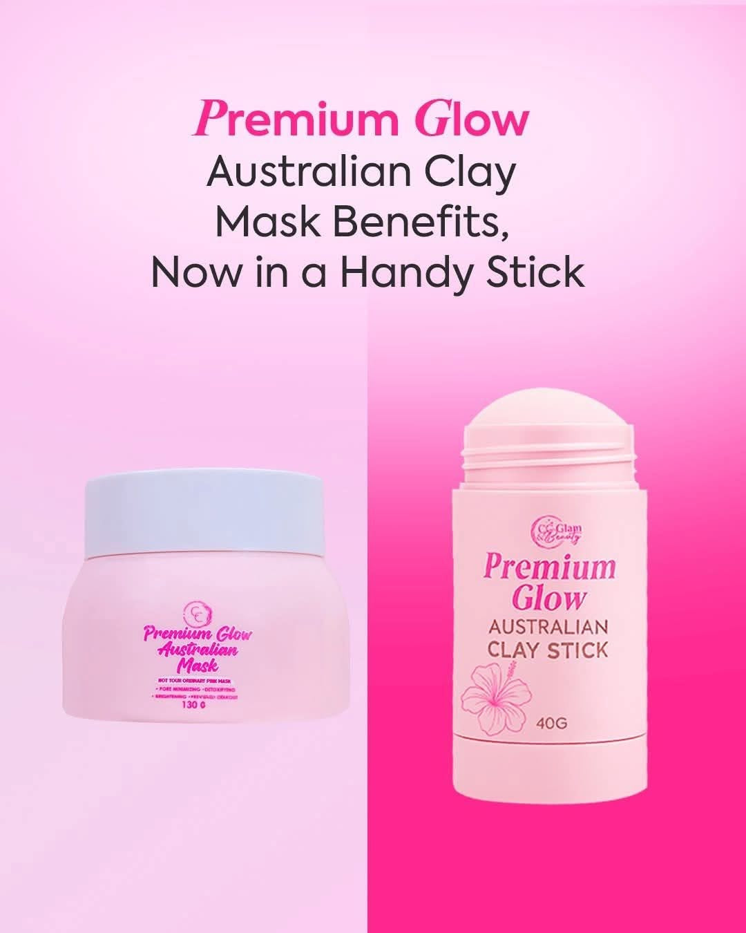 CC Glam Premium Glow Australian Clay Stick 40g