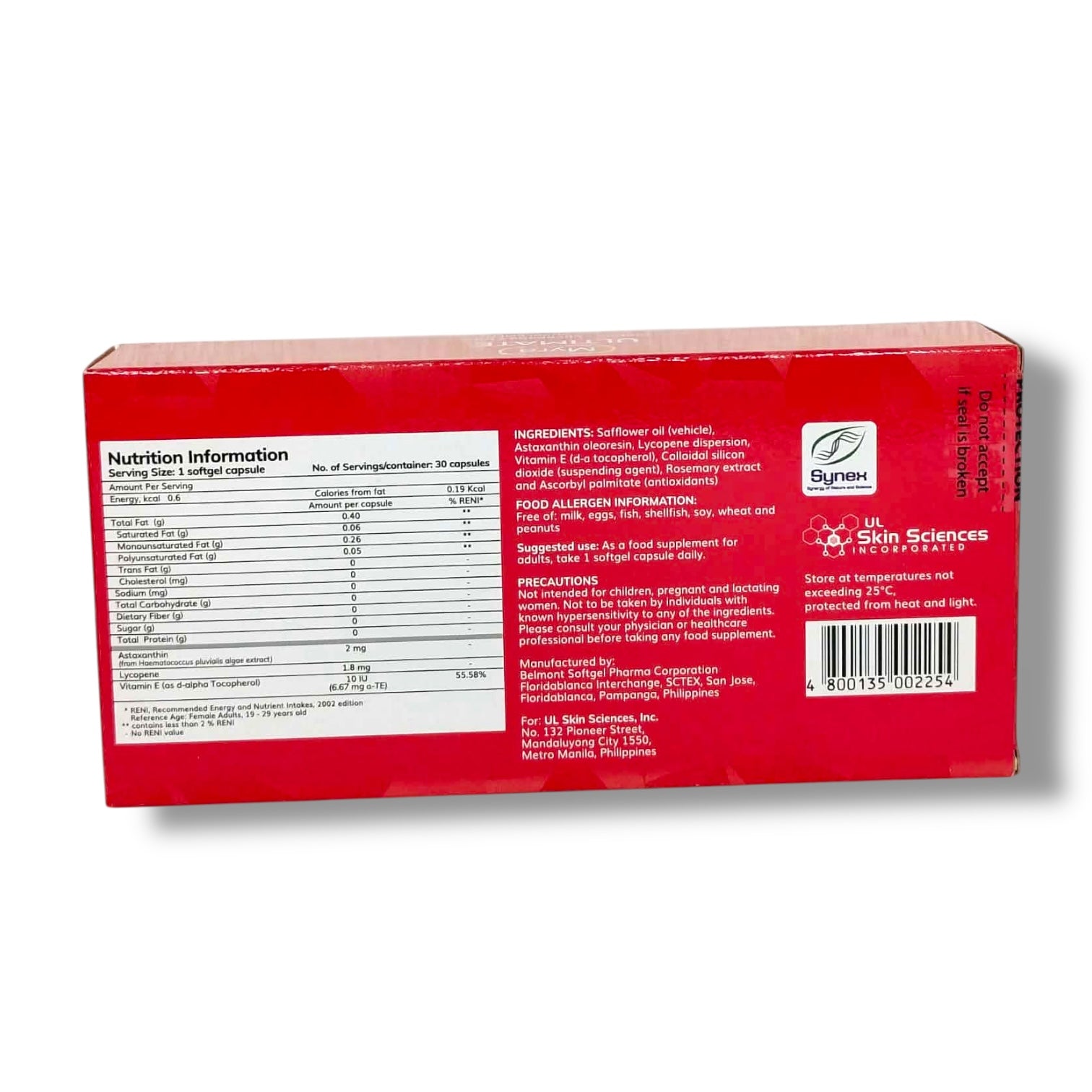 Myra - “ULTIMATE” Dietary Supplement 30 Softgel Capsule - ULTIMATE