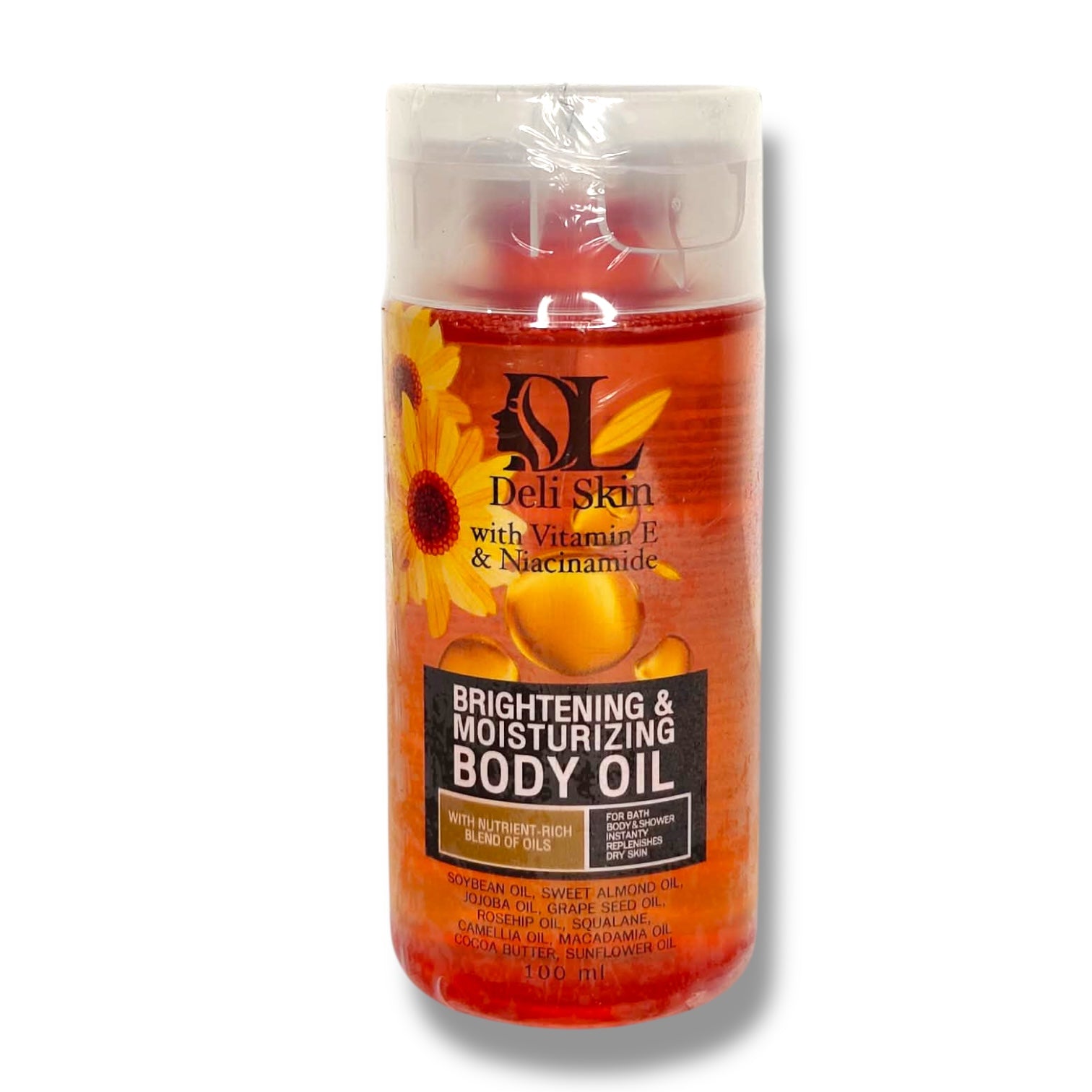 Deli Skin - w/ Vitamin E & Niacinamide Brightening & Moisturizing Body Oil 100ml
