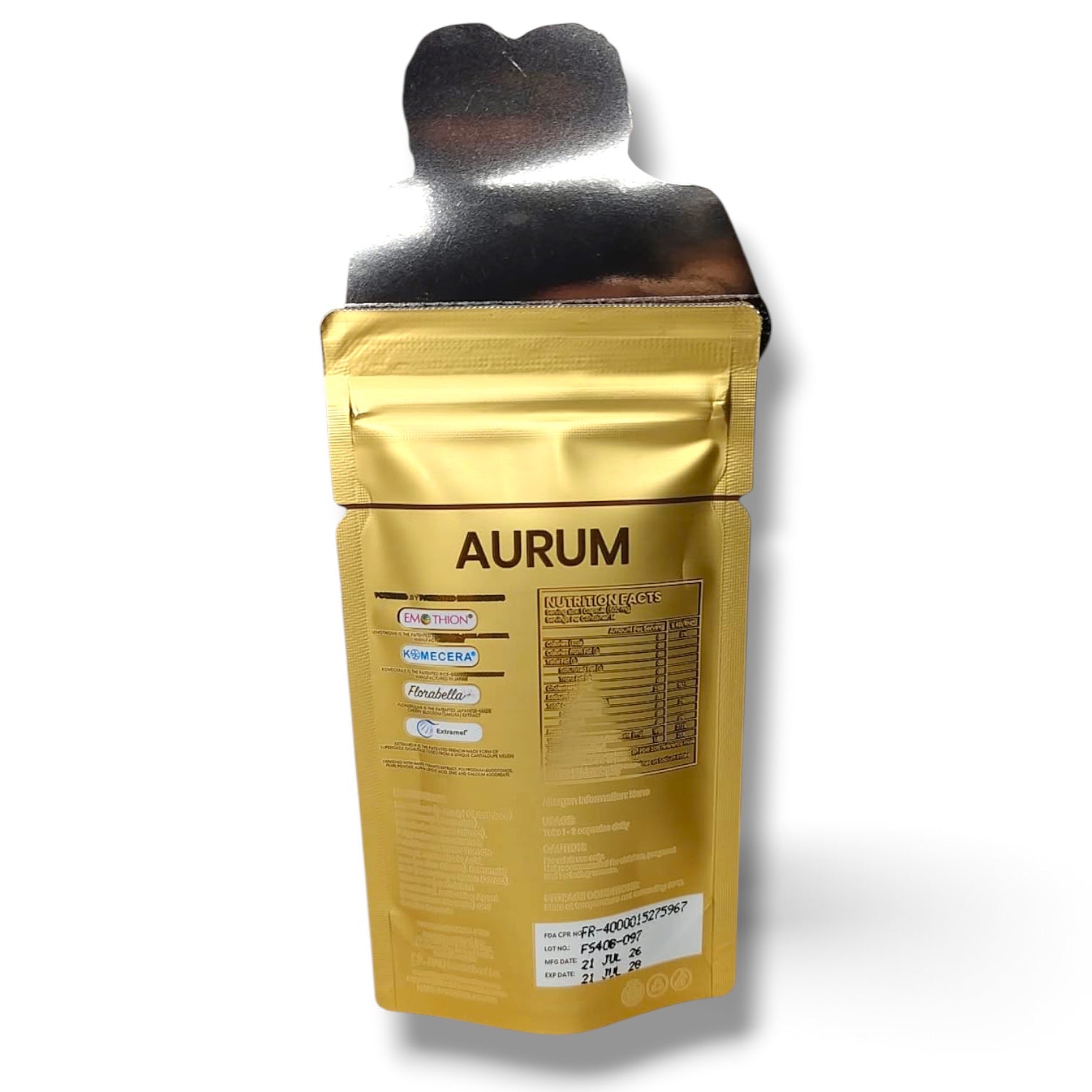 Hikari Skin Essentials - AURUM Glutathione  14 capsules ( sachet )