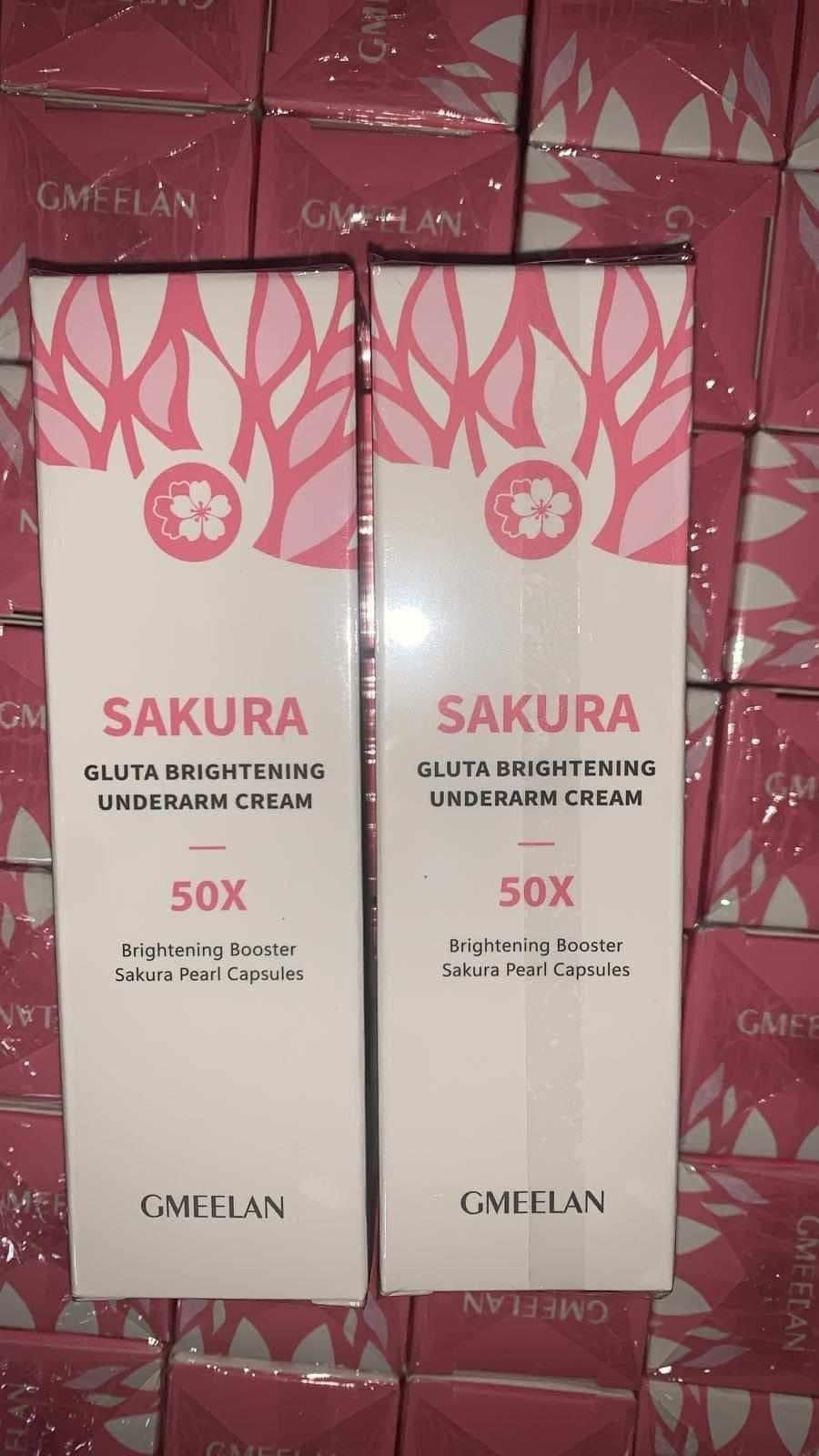 GMEELAN - Sakura GLUta Whitening Underarm Cream - 50X Brightening Booster Sakura Pearl Capsules 30g