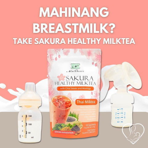 Namiroseus - SAKURA HEALTHY MILKTEA with Chia seeds & Moringa “ Thai Milktea” 21g x 10