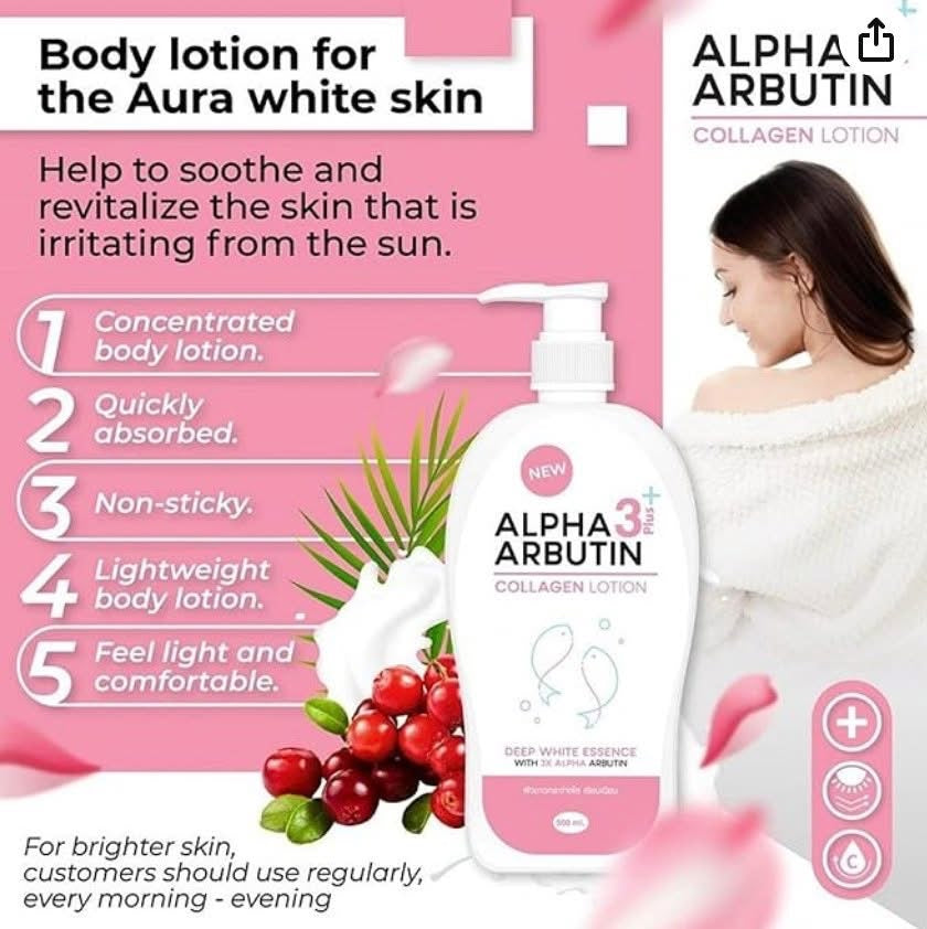 Precious Skin Alpha Arbutin Collagen 3+ Collagen Lotion 500ml