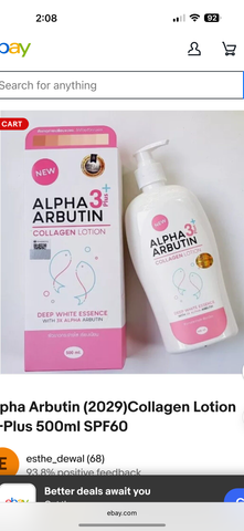 Precious Skin Alpha Arbutin Collagen 3+ Collagen Lotion 500ml