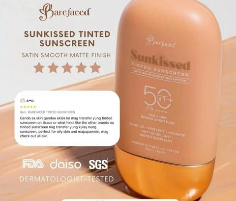 Barefaced - Sunkissed Tinted Sunscreen SPF 50 PA+++ - 50g