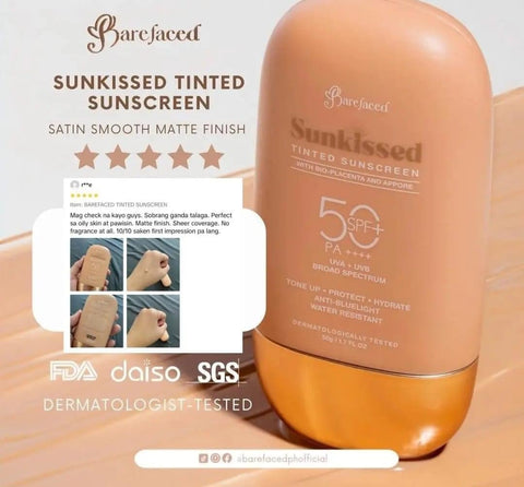 Barefaced - Sunkissed Tinted Sunscreen SPF 50 PA+++ - 50g