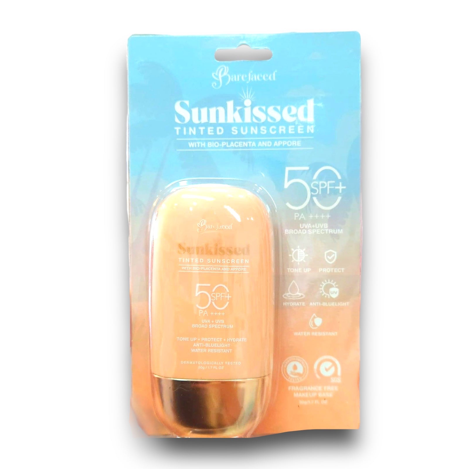 Barefaced - Sunkissed Tinted Sunscreen SPF 50 PA+++ - 50g