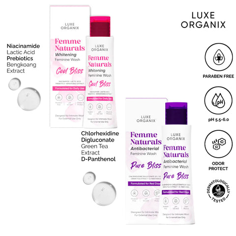 Luxe Organix - Femme Naturals Antibacterial Feminine Wash - “PURE BLISS” ( Purple )