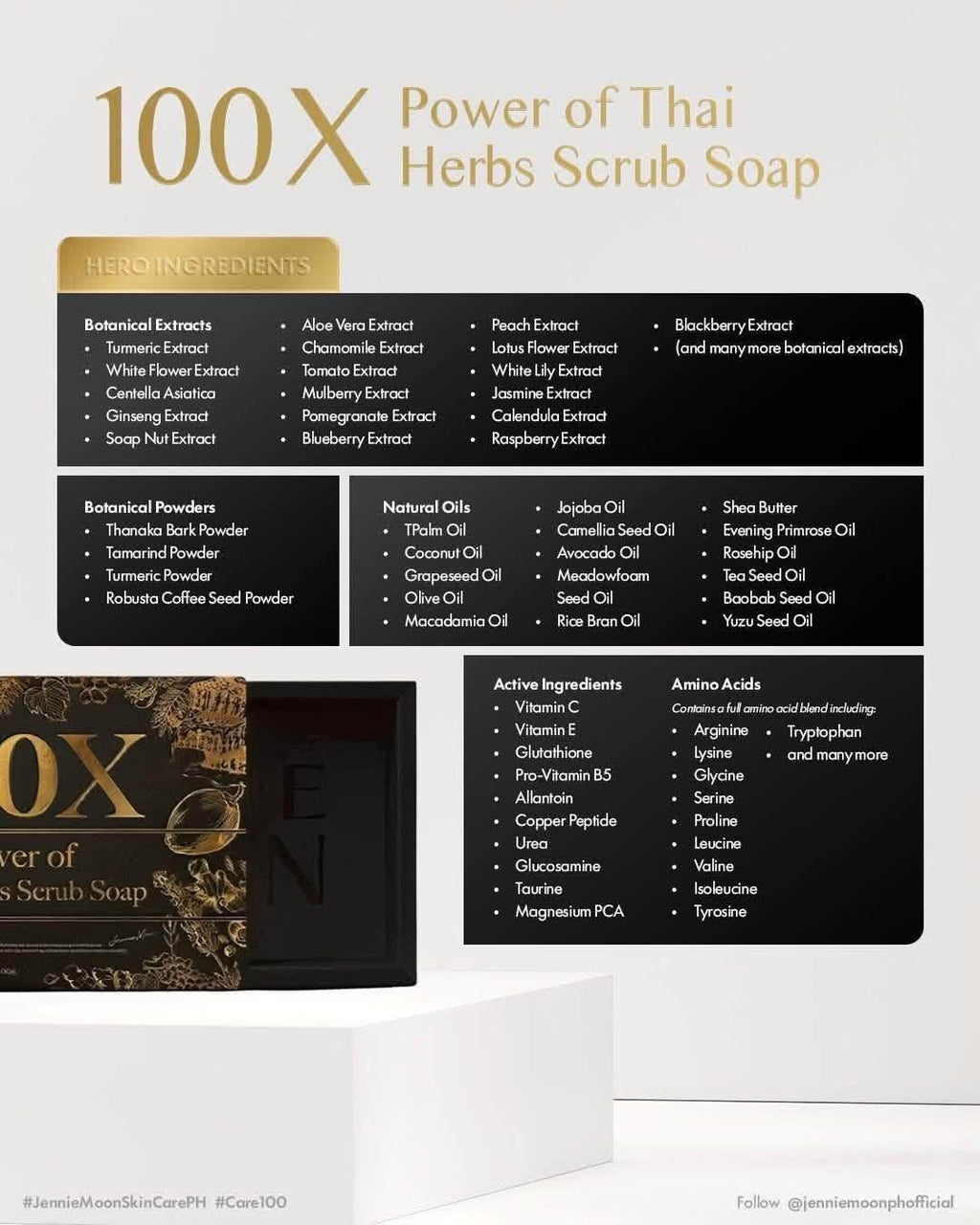 Jennie Moon - 100x Power of Thai Herbs Scrub Soap 160g