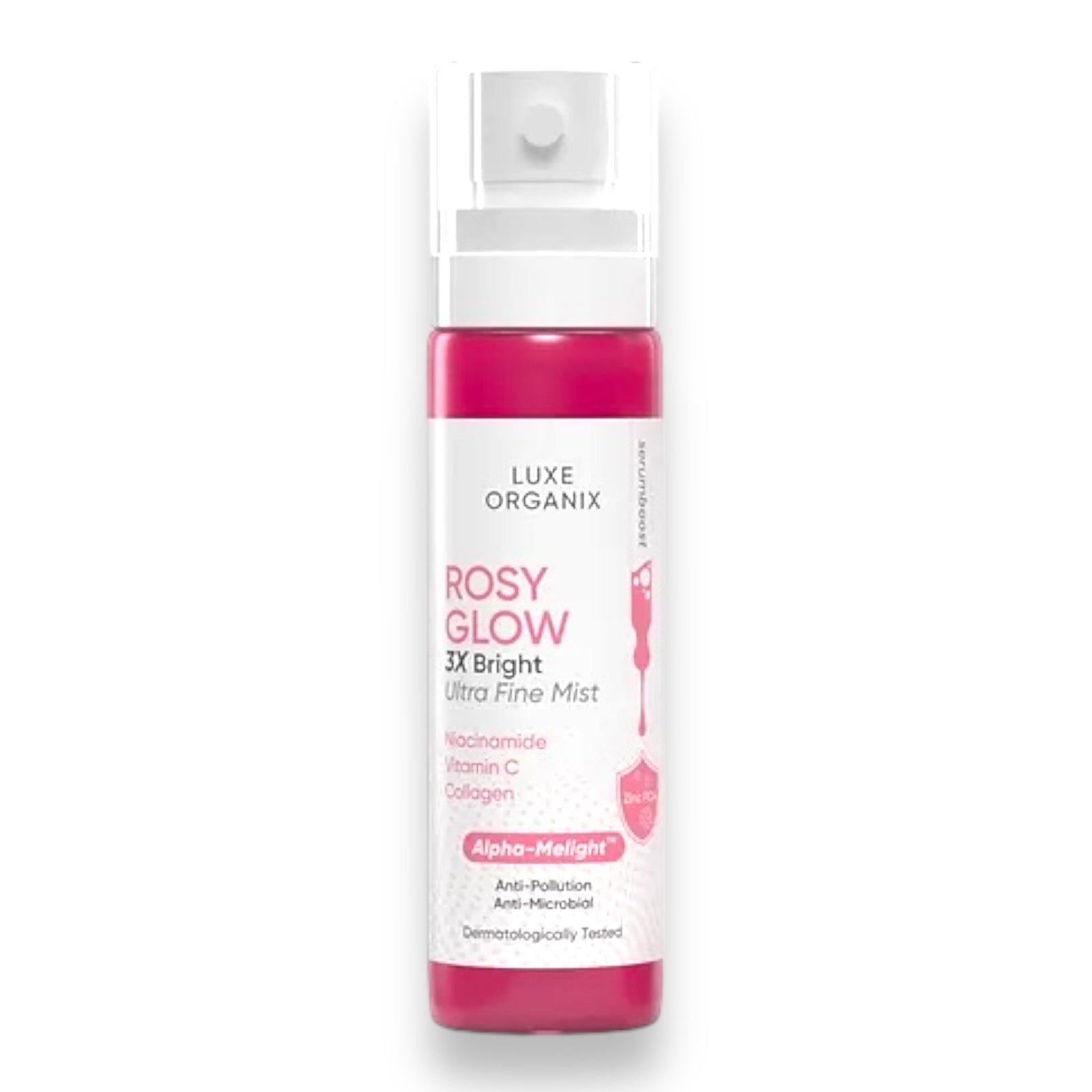 Luxe Organix - ROSY GLOW  3x Bright Ultra Fine Mist 80ml ( pink )