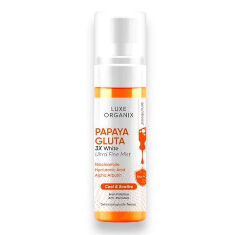 Luxe Organix - “ PAPAYA GLUTA “ 3X White Ultra Fine Mist 80ml ( Orange )