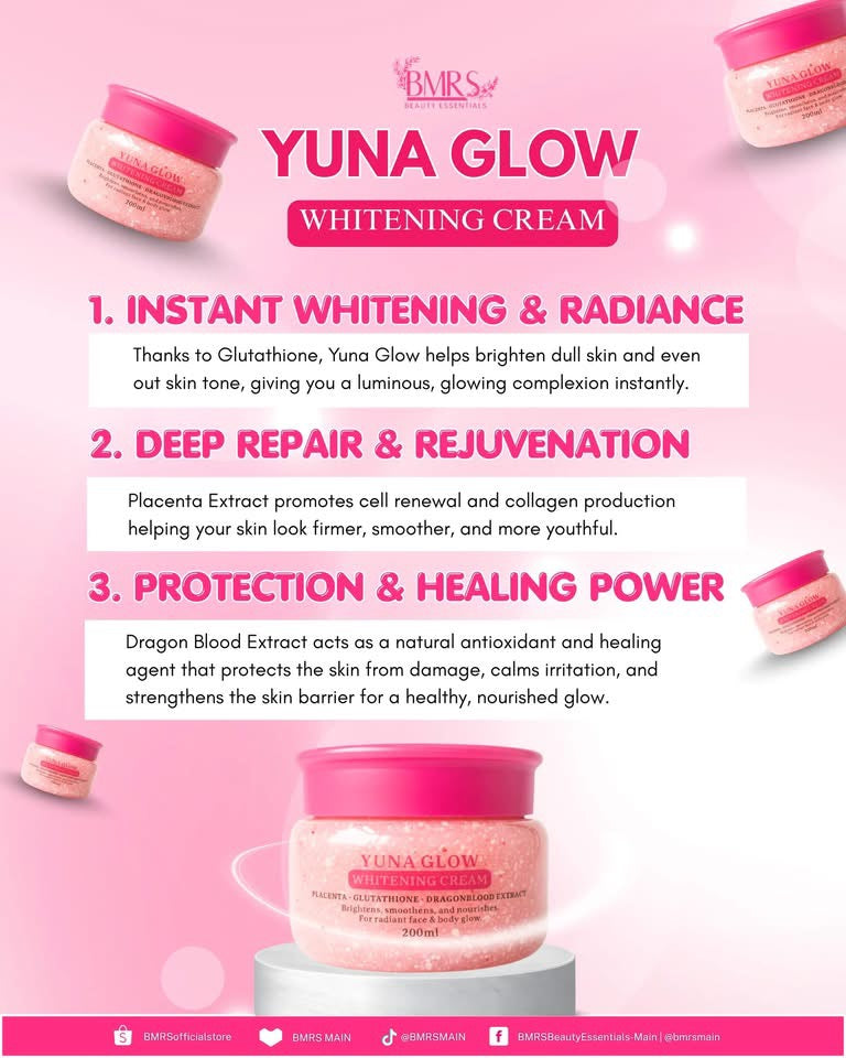BMRS - Yuna Glow Whitening Cream 200ml