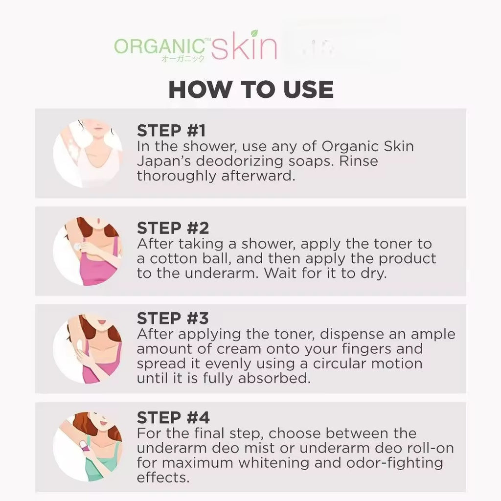 Organic Skin - Intensive Whitening for Sensitive skin “FRAGRANCE FREE” Deo 40ml