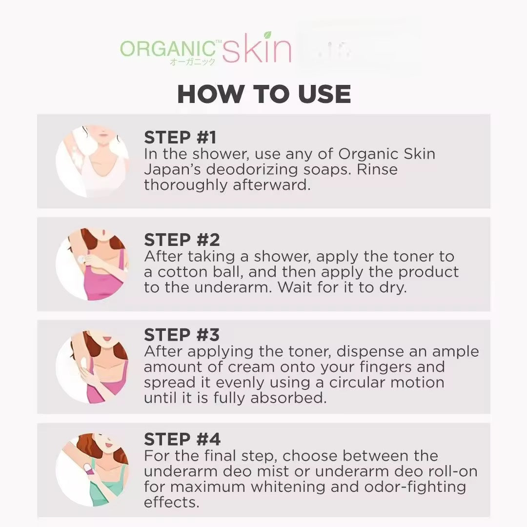 Organic Skin - Intensive Whitening for Sensitive skin “FRAGRANCE FREE” Deo 40ml