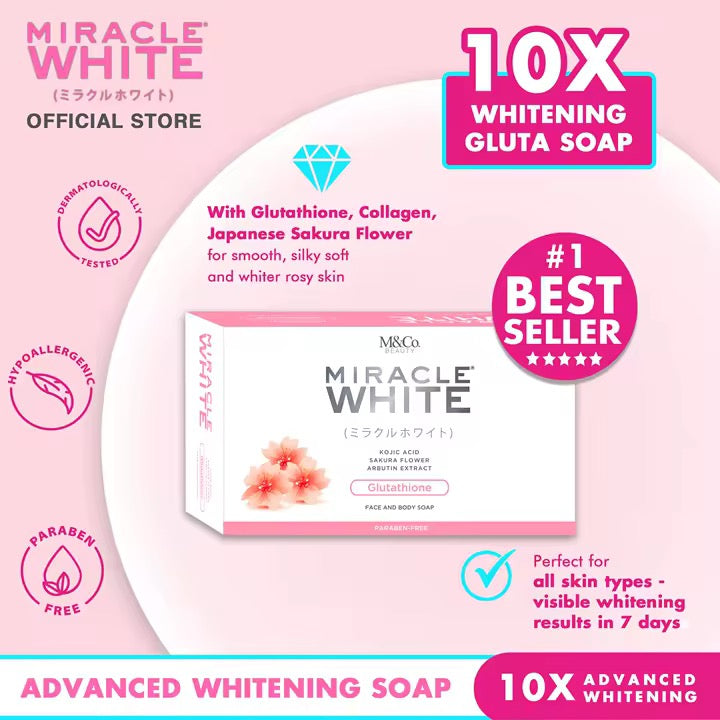M&Co. Miracle White Intensive Whitening System Face & Body Soap