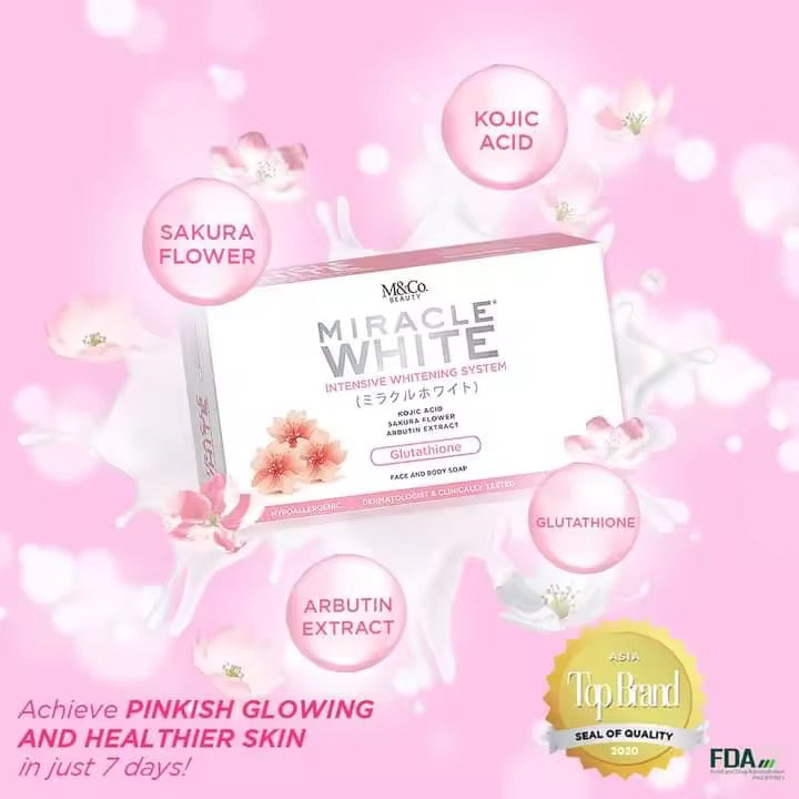 M&Co. Miracle White Intensive Whitening System Face & Body Soap