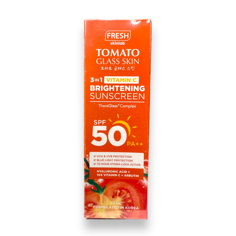 Fresh Skinlab - Tomato Glass Skin 3 in 1 Brightening Sunscreen SPF 50 - 50 ML