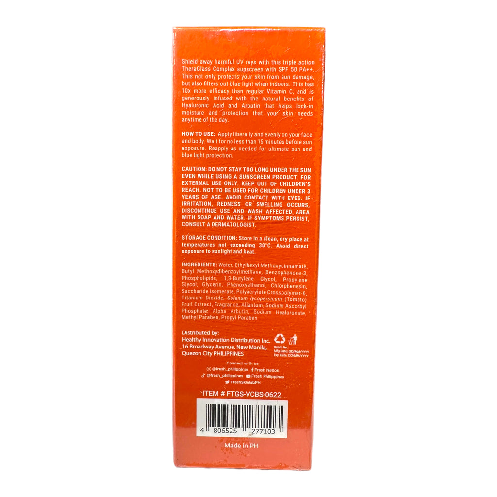 Fresh Skinlab - Tomato Glass Skin 3 in 1 Brightening Sunscreen SPF 50 - 50 ML