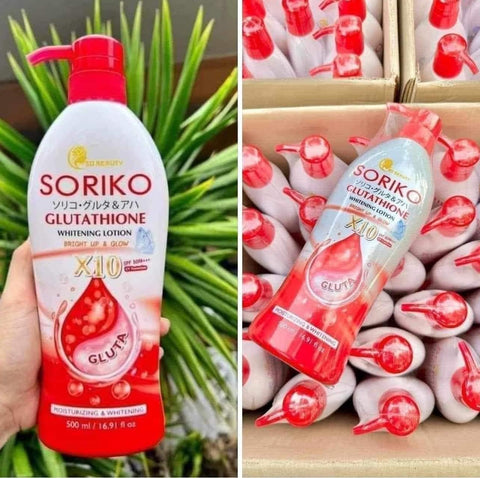 Soriko - Glutathione Whitening Lotion X10 - 500ml ( red )