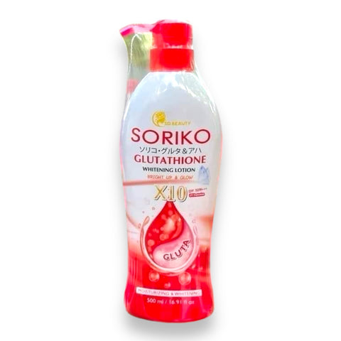 Soriko - Glutathione Whitening Lotion X10 - 500ml ( red )