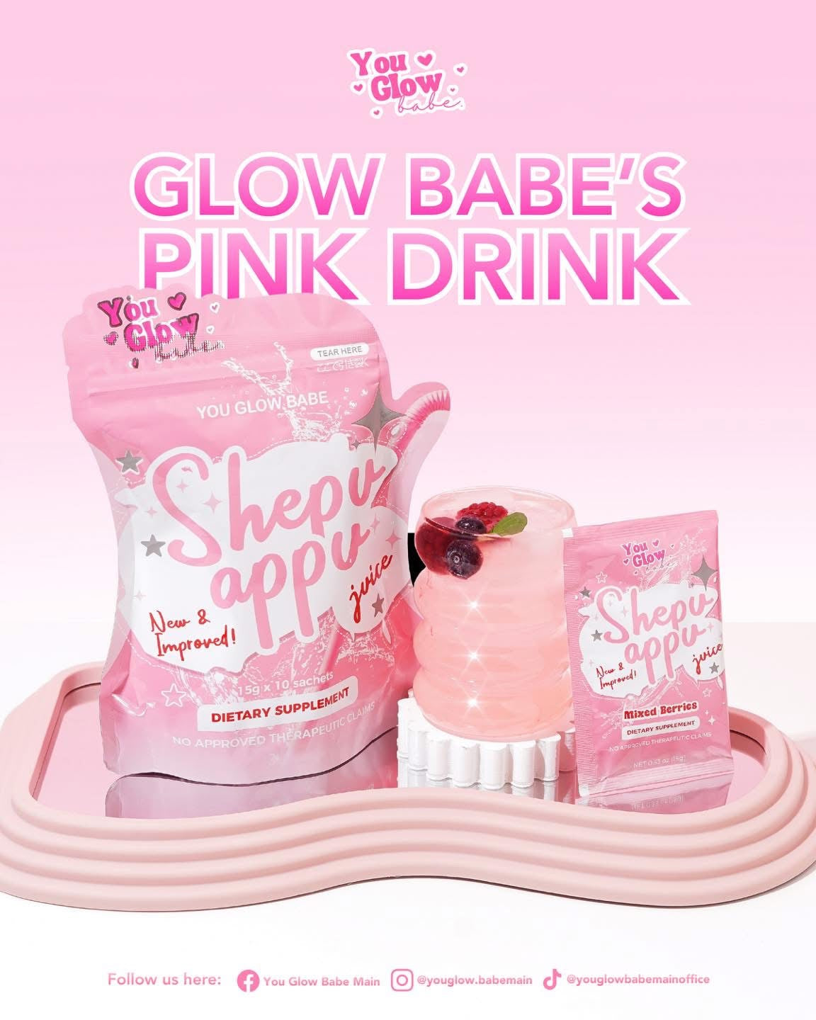 You Glow Babe - SHEPU APPU NEW AND IMPROVED JUICE 150g  ( new formula with probiotic and prebiotic )
