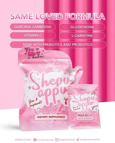 You Glow Babe - SHEPU APPU NEW AND IMPROVED JUICE 150g  ( new formula with probiotic and prebiotic )