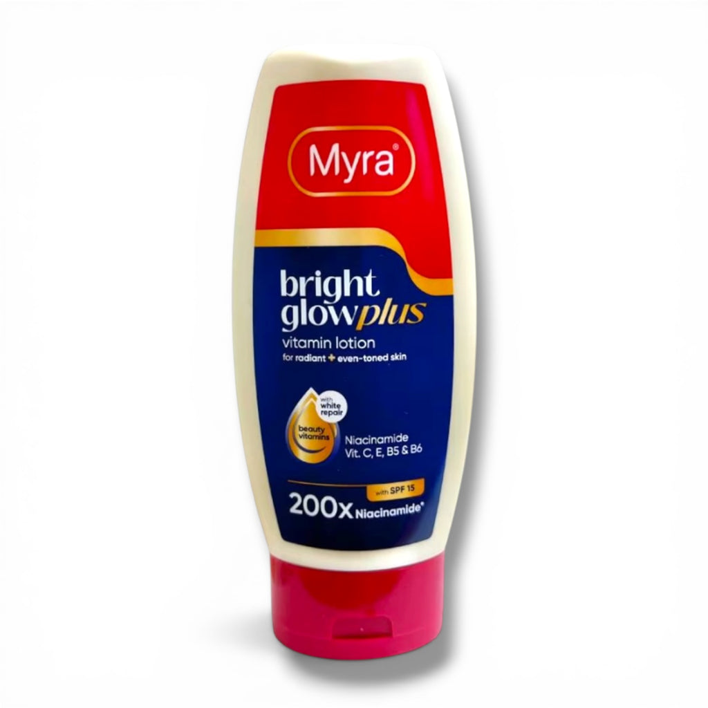 Myra E - Bright Glow Plus Vitamin Lotion 200X Niacinamide SPF 15 - 200 ML - ( purple )