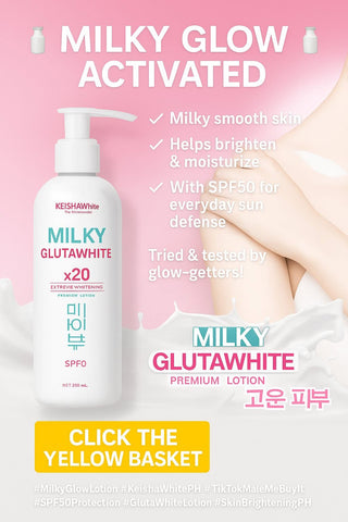 Keisha White - Milky Glutawhite X20 Extreme Whitening Premium Moisturizing Lotion SPF 50 - 250 ml