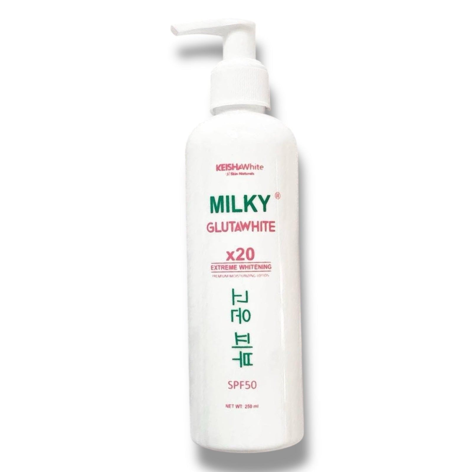 Keisha White - Milky Glutawhite X20 Extreme Whitening Premium Moisturizing Lotion SPF 50 - 250 ml