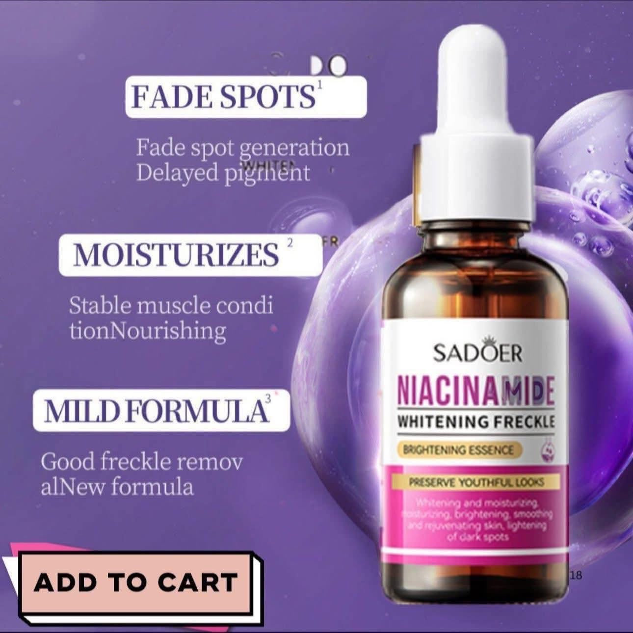 Sadoer Niacinamide Whiten Anti-Freckle 30ml – My Care Kits