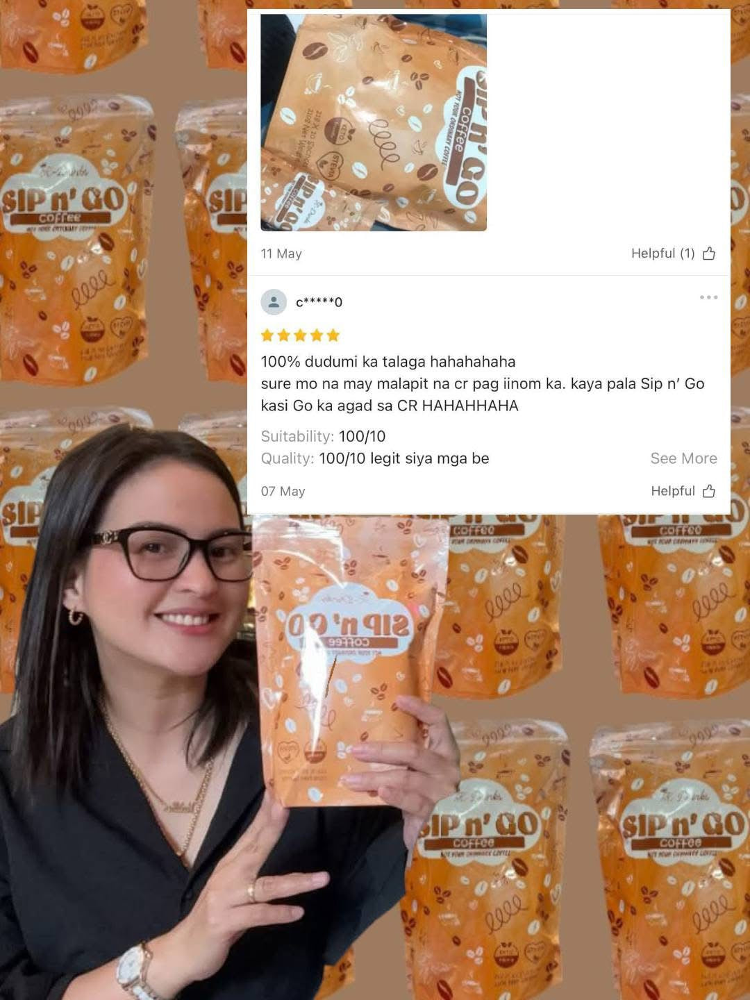 K-Drinks - Sip N' Go COFFEE - 210g 10 x 21g - coffee