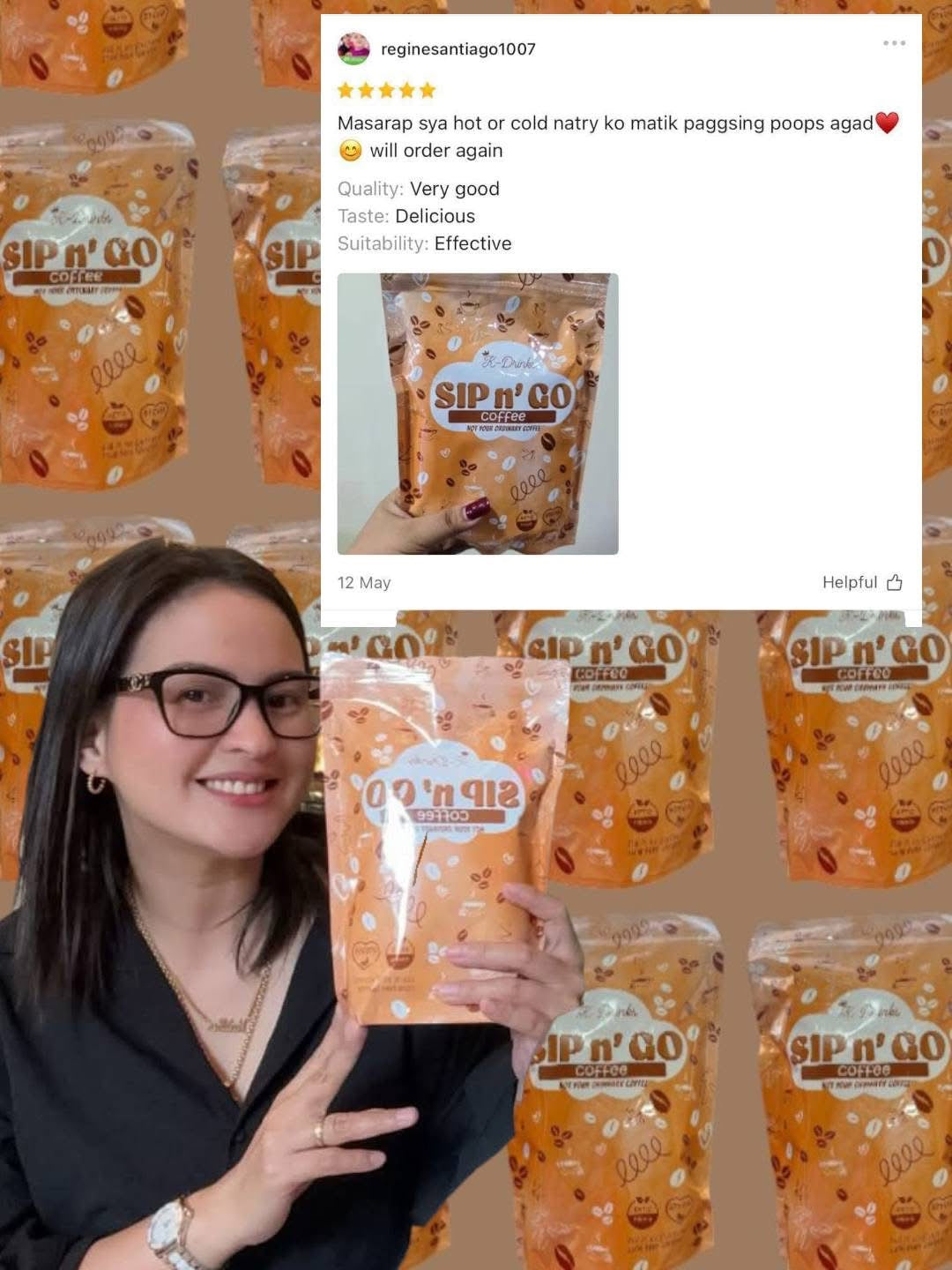 K-Drinks - Sip N' Go COFFEE - 210g 10 x 21g - coffee