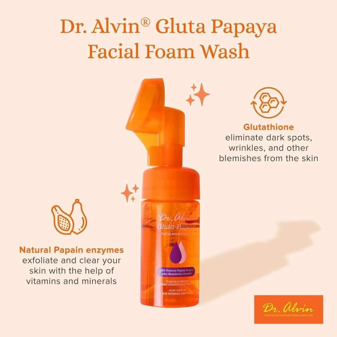 Dr. Alvin - Gluta Papaya Facial Foam Wash 115 ml Dr. Alvin - Gluta Papaya Facial Foam Wash 115 ml