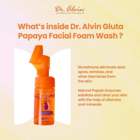 Dr. Alvin - Gluta Papaya Facial Foam Wash 115 ml