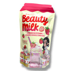 Beauty Milk - STRAWBERRIES & CREAM - Ashwaganda Glutathione Collagen Drink 180g ( Strawberries and Cream )