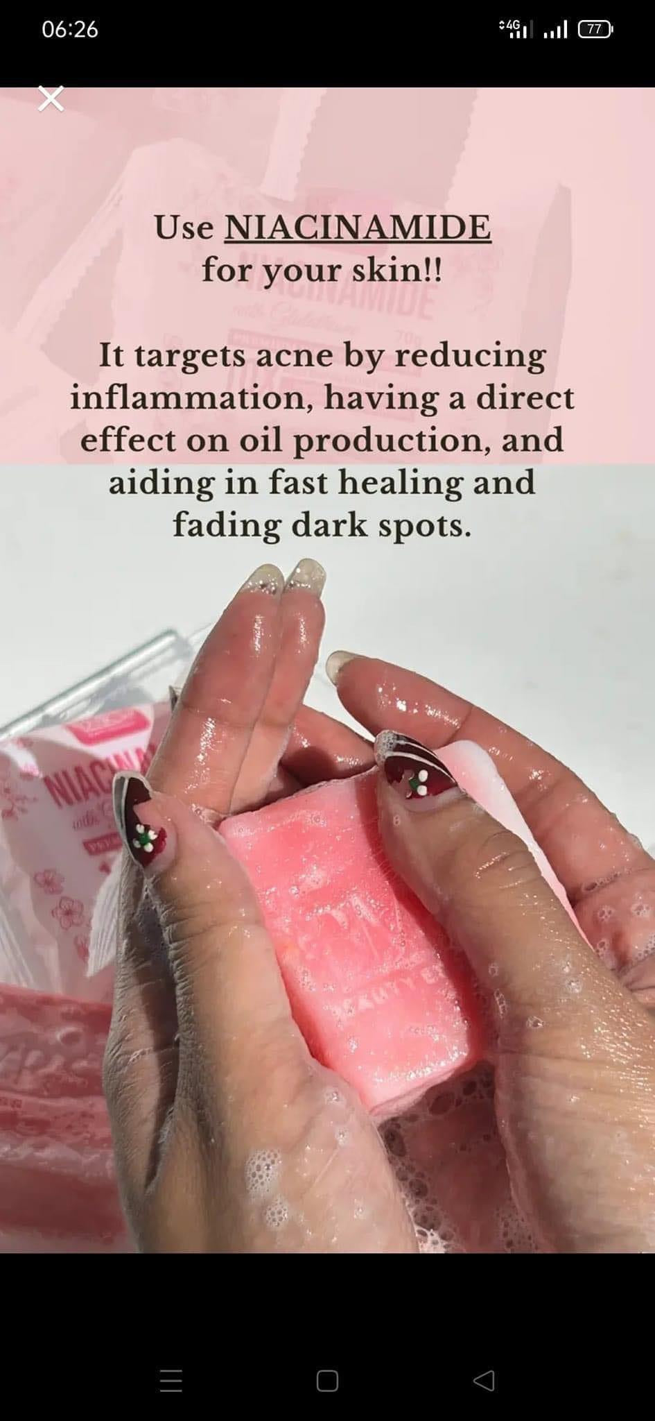 BMRS - Niacinamide Premium Whitening Soap 70g