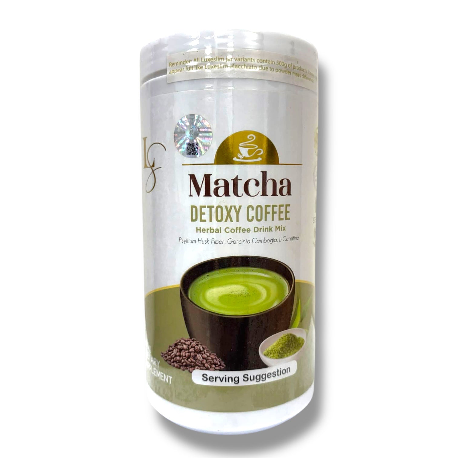 Luxe Slim - MATCHA LATTE - Half Kilo Canister 500g - MATCHA