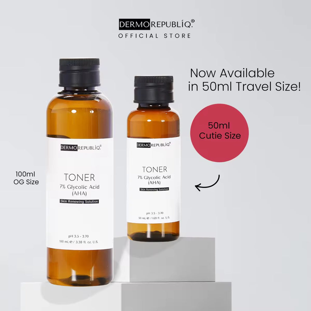 DERMOREPUBLIQ - TONER 7% Glycolic ( AHA ) Skin Renewing Solution ( TONER )