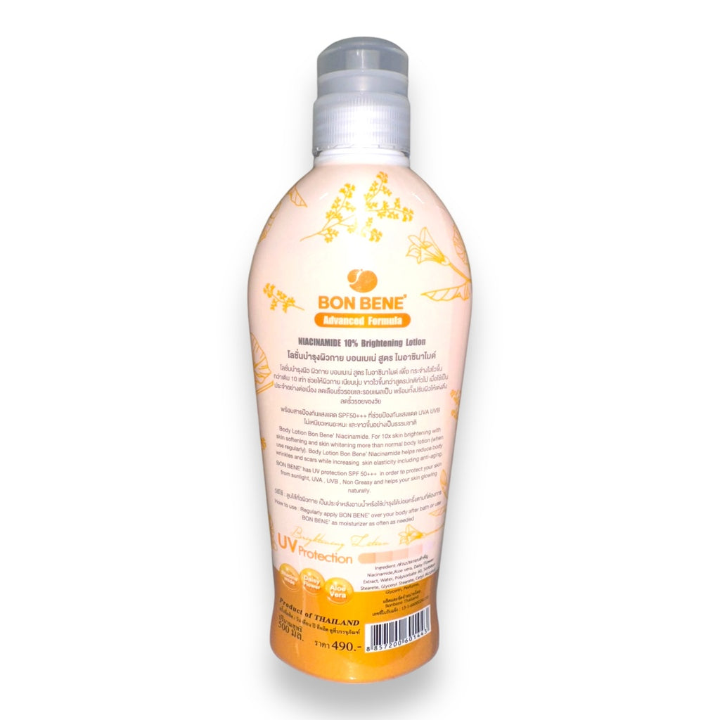 Bon Bene - NIACINAMIDE 10% Brightening Lotion SPF 50 - 500 ML