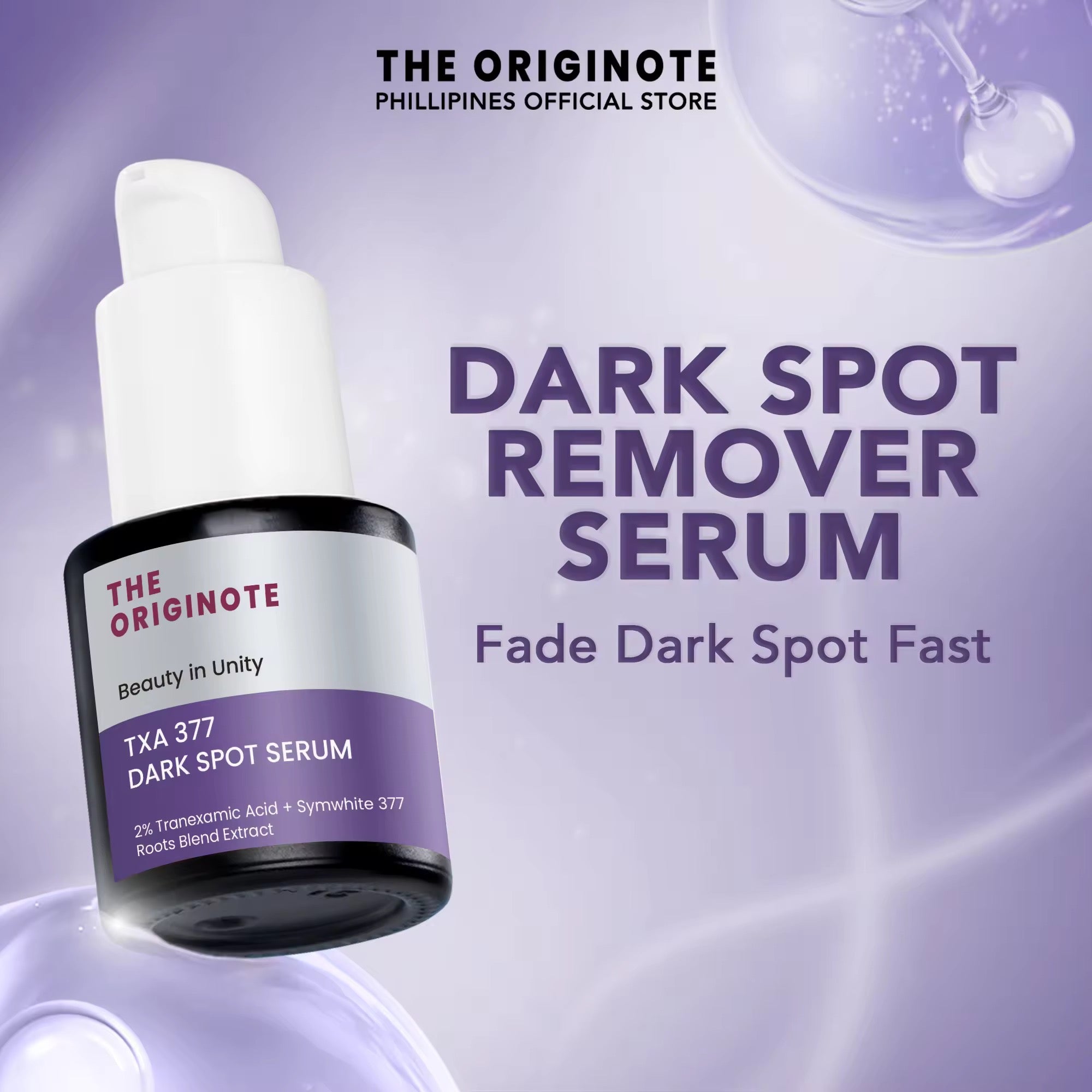 The Originote - Beauty in Unity TXA 377 Dark Spot Serum 20ml ( PURPLE )