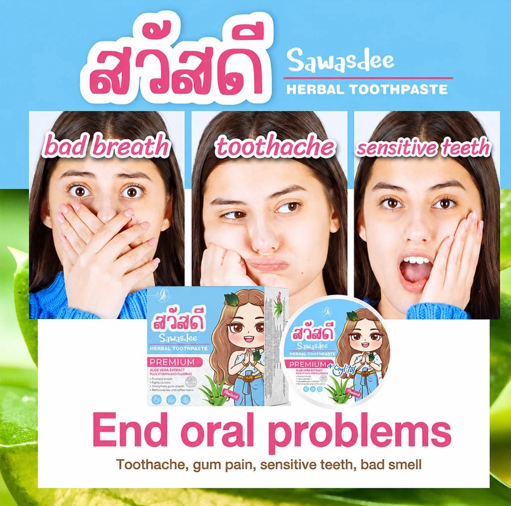 Glow Skin Thailand - Sawasdee Herbal Toothpaste - 25g