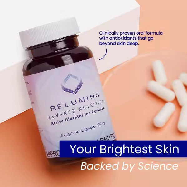 Relumins - Advance Nutrition - Active Glutathione Complex w/ 6x Gluta Support “Max Dose Glutathione” - 60 capsule