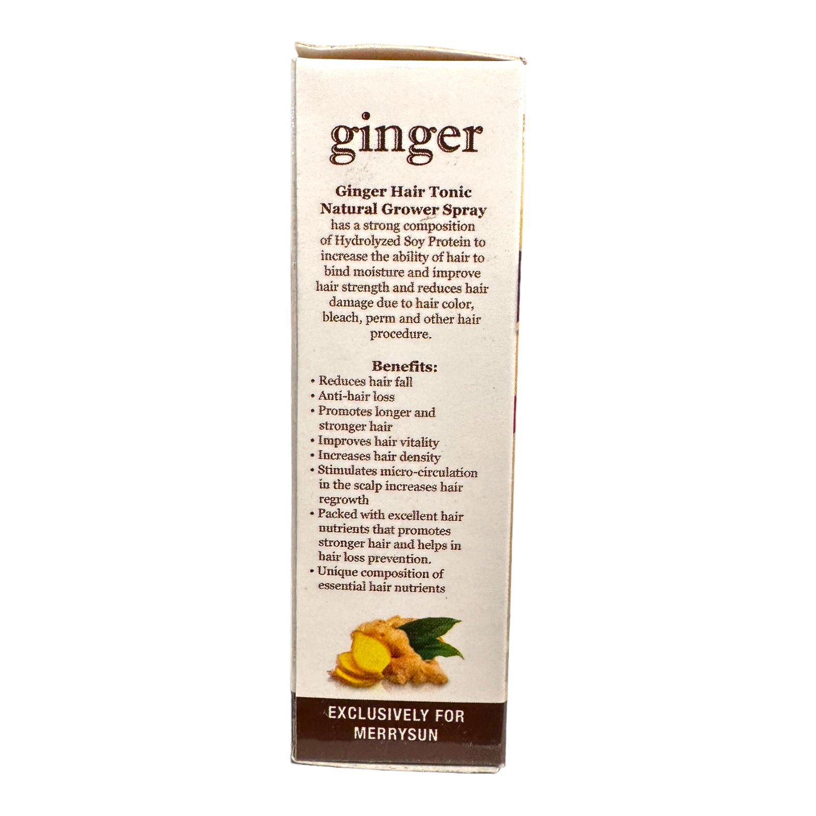 Merry Sun - Ginger Hair Tonic - Natural Hair Grower 30 ML