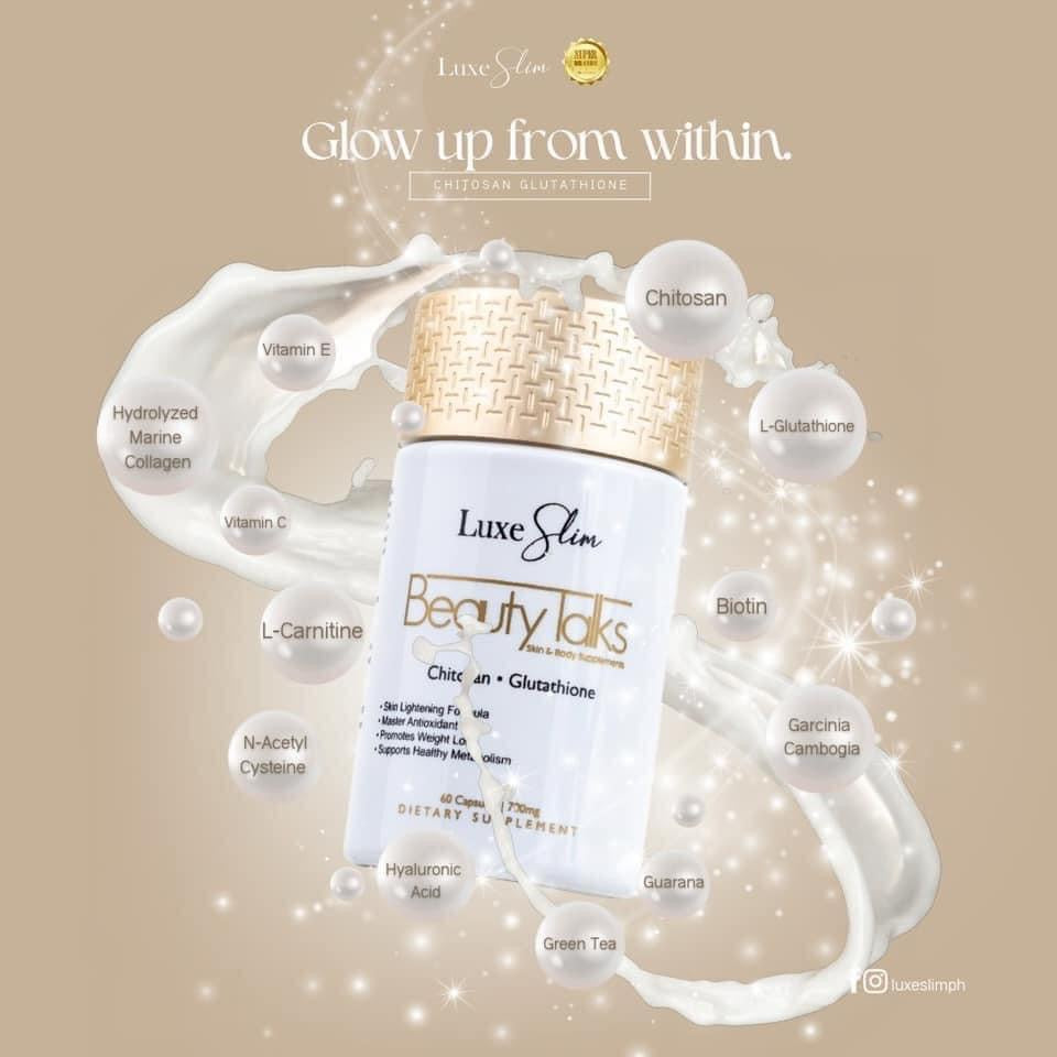 Luxe Skin - Beauty Talks Skin and Body Supplements - Chitosan Glutathi My Care Kits Luxe Skin - Beauty Talks Skin and Body Supplements - Chitosan Glutathi My Care Kits