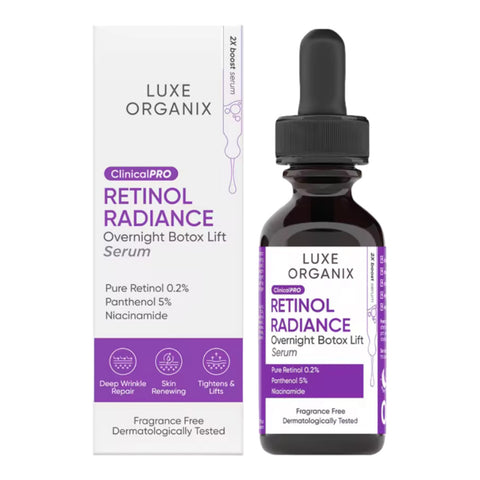 Luxe Organix - Retinol Radiance - Overnight Botox Lift Serum 30 ML