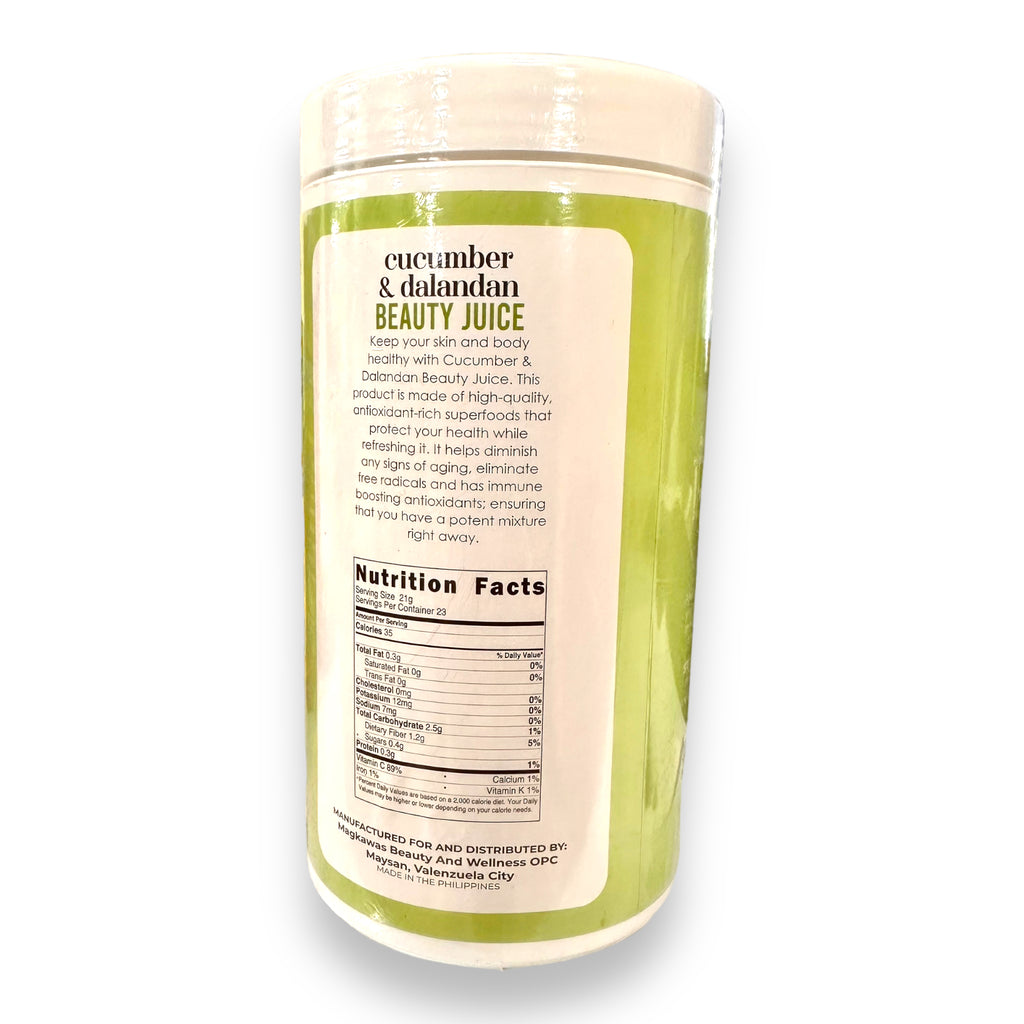 Luxe Slim - Cucumber & Dalandan Beauty Juice - HALF KILO Canister 500g