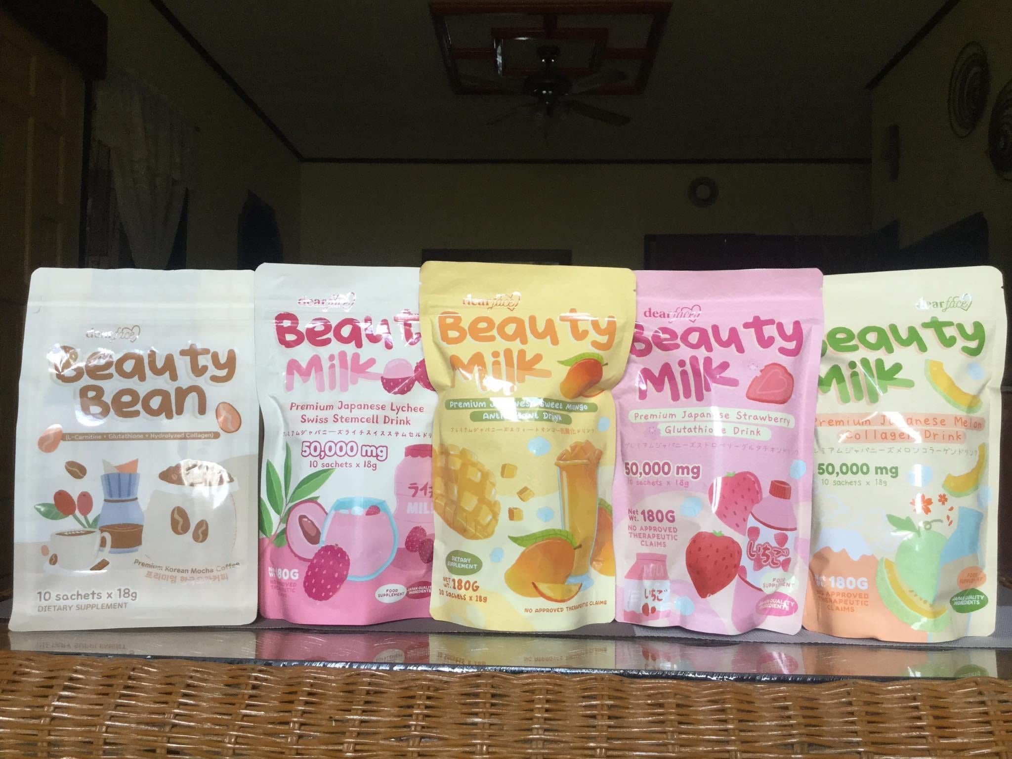Dear Face - Beauty Milk - Premium Japanese Sweet MANGO  - Antioxidant Drink 180g Mo