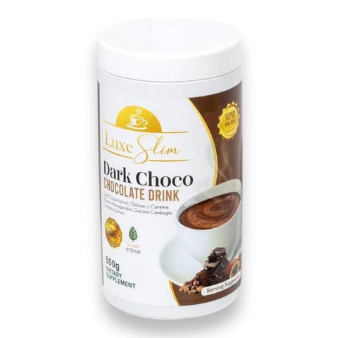 Luxe Slim - Dark Choco - Dark Chocolate Drink - Slimming Drink - Half Kilo Canister - 500g