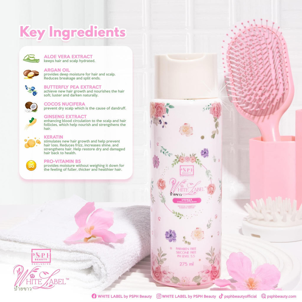 PSPH Beauty - White Label Mousse Shampoo Damage Repair 275 ML