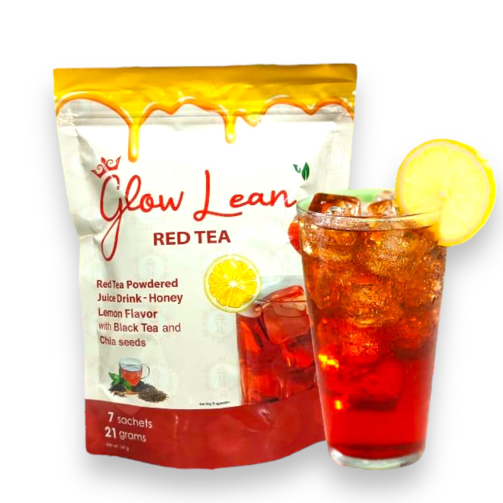 Glow Lean - RED TEA 7 x 21g – My Care Kits